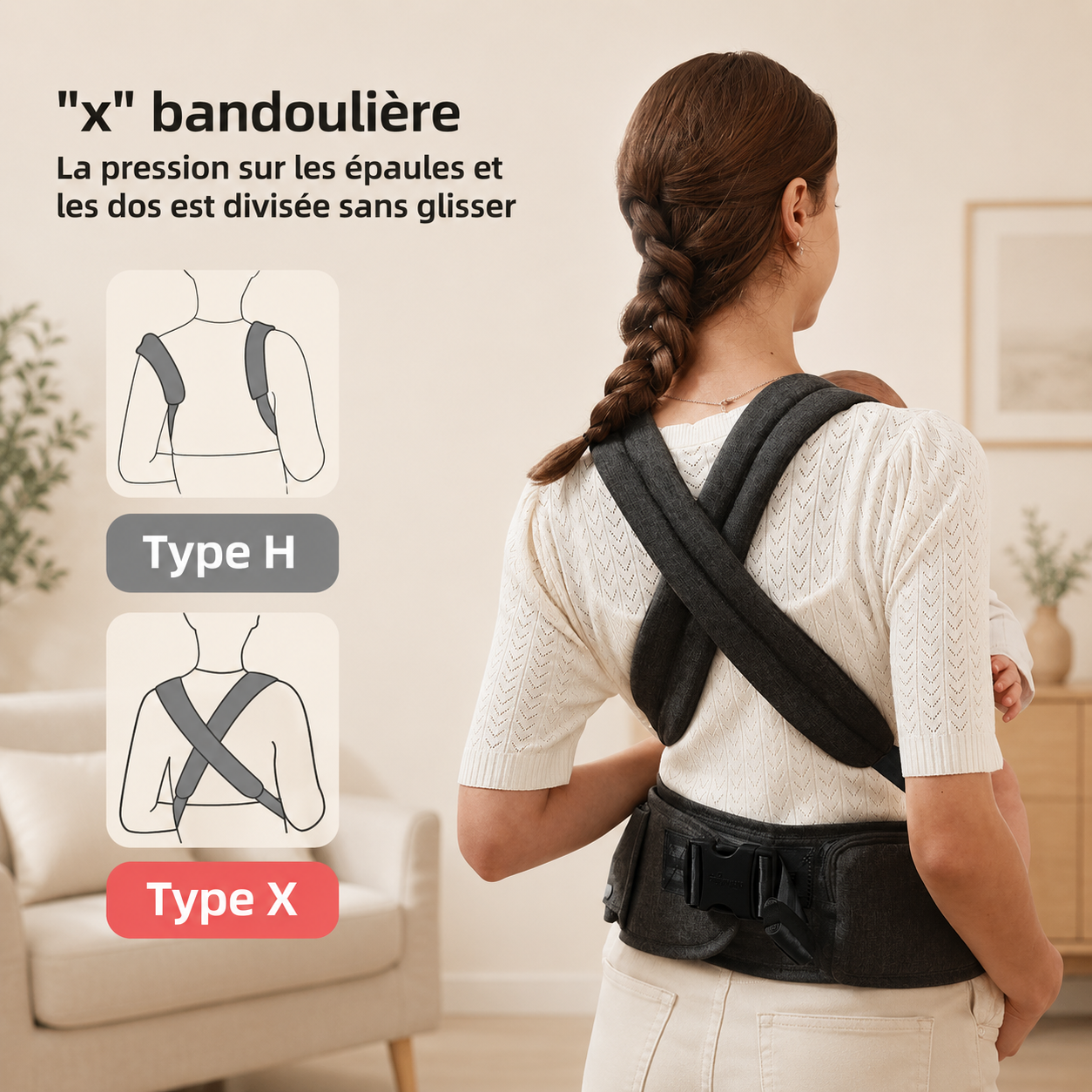 Porte-bébé ergonomique ultra-confort Koaloon™