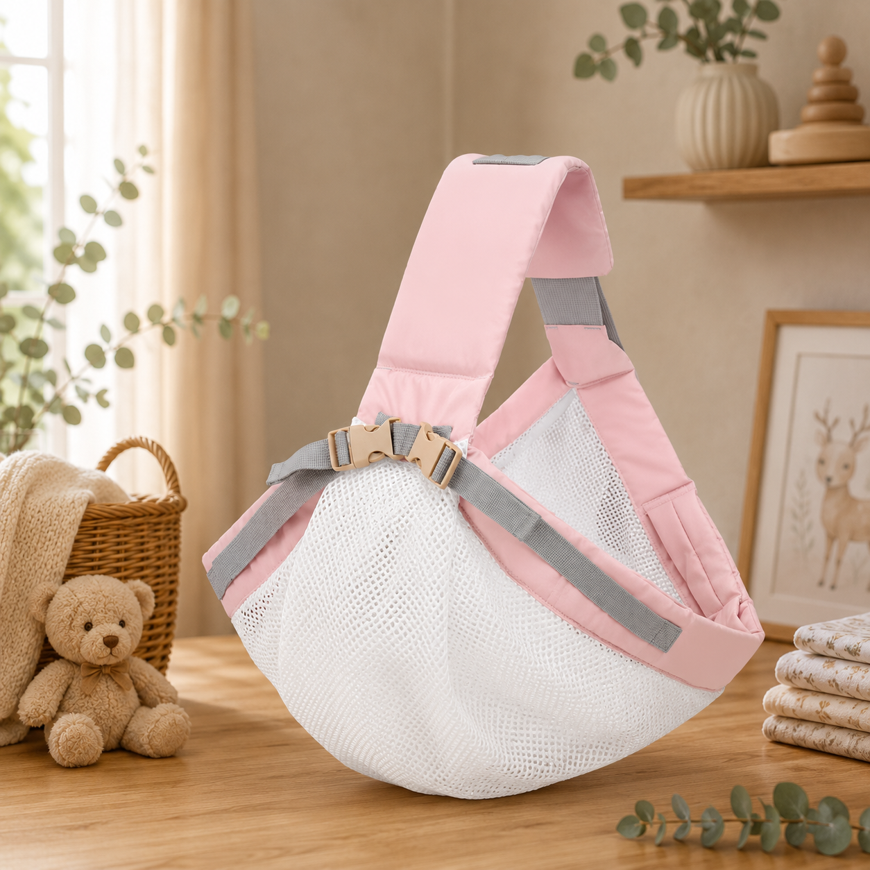 Porte-bébé physiologique réglable en maille respirante Koaloon™