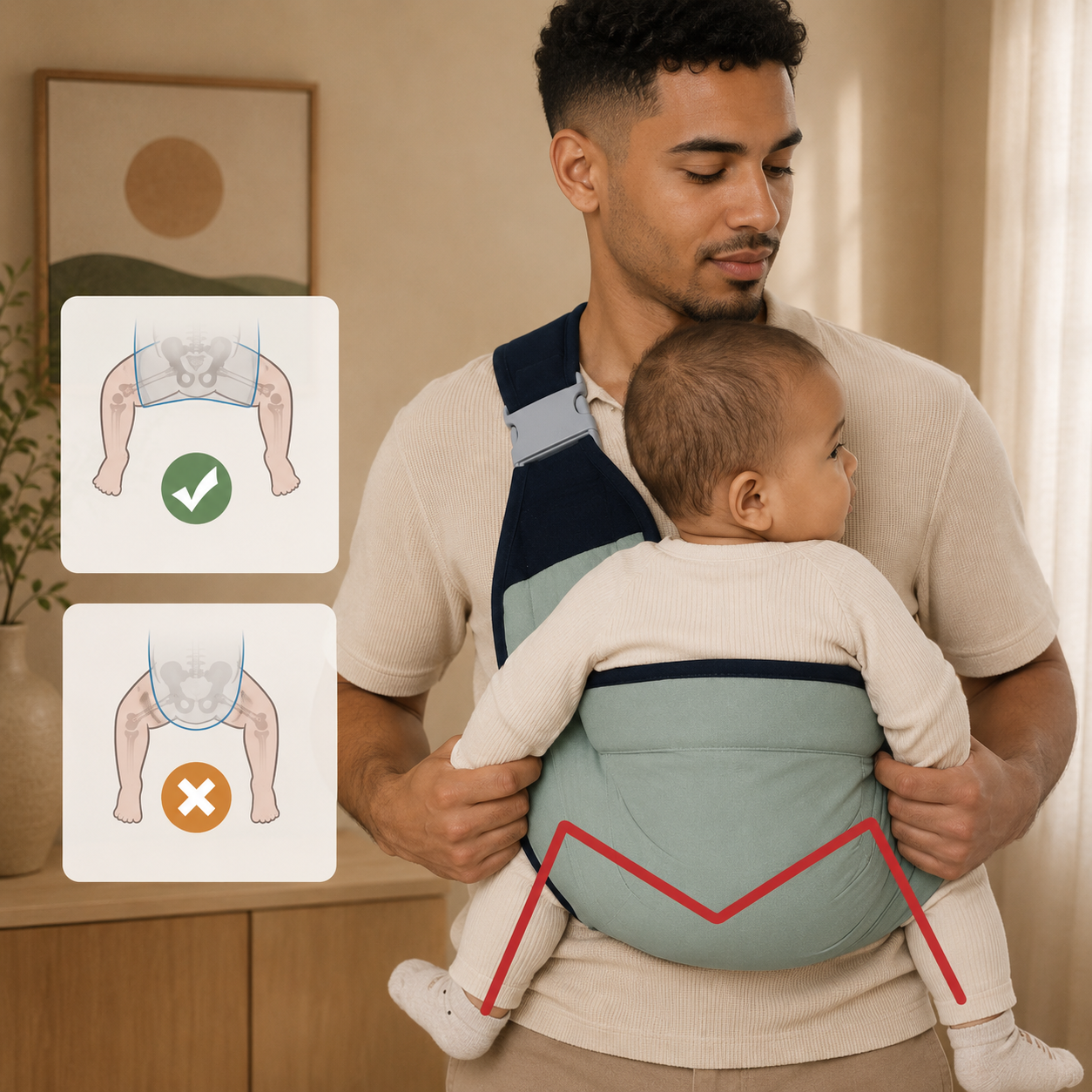 Porte Bébé Ergonomique Style Sling Koaloon™