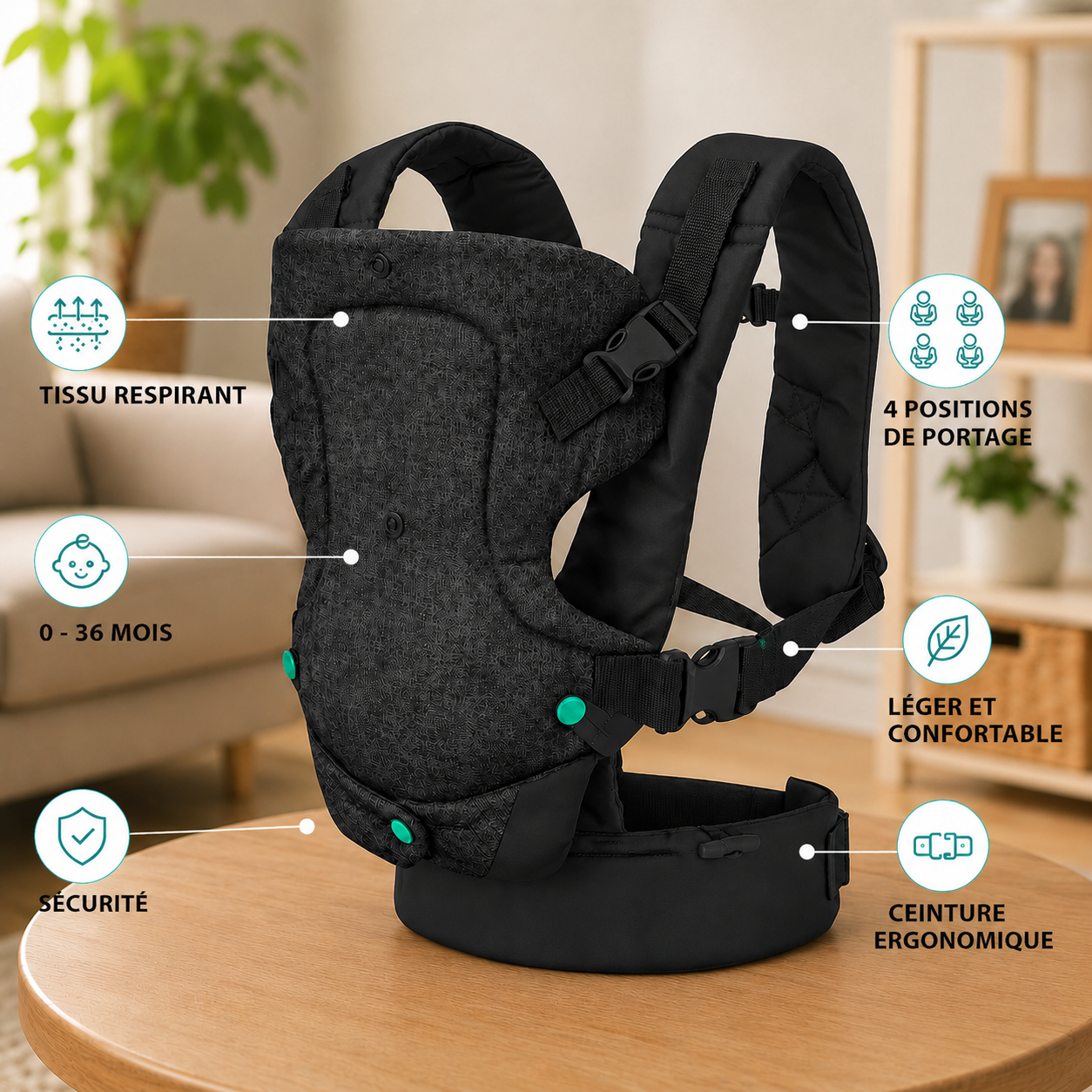 Porte Bébé Ergonomique 4-en-1 Koaloon™
